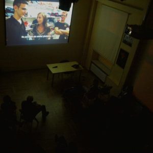 projekcja filmu w sali CKJ