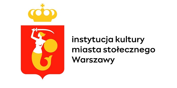 logo Warszawy z syrenką oraz napisem 
