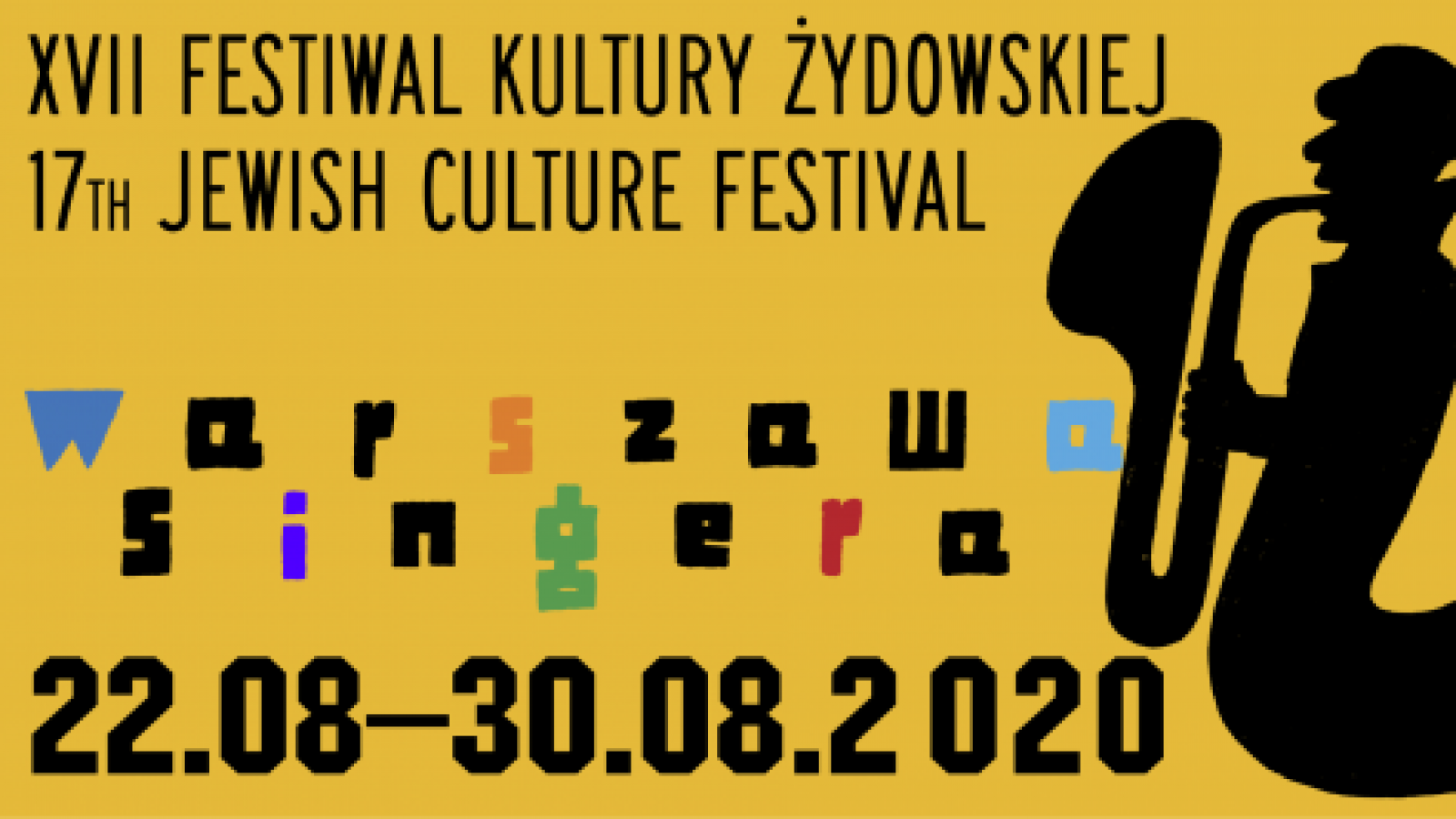 grafika zapraszająca na festiwal Warszawa Singera 2020